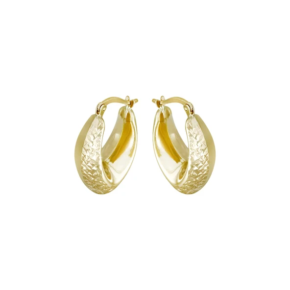 Altın Halka Küpe T075454 ürün görseli 1