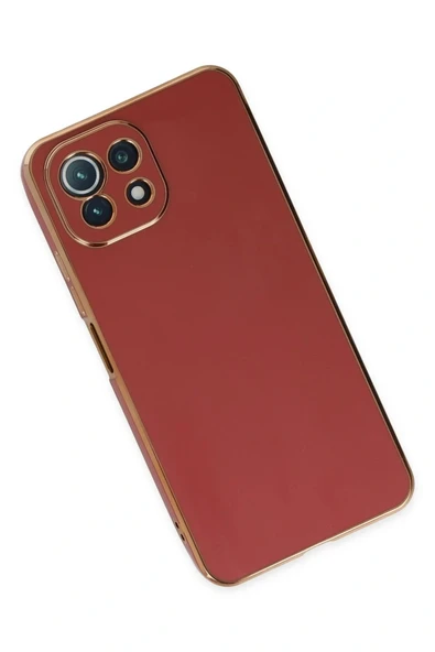 LitaeTrend Xiaomi Mİ 11 Lite Kılıf Volet Silikon - Kırmızı - Resim 3