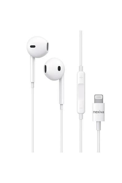 nexiva İPHONE Kulaklık Lightning Girişli Kulakiçi Kulaklık Earpods (Bluetooth Connect) ürün görseli 1