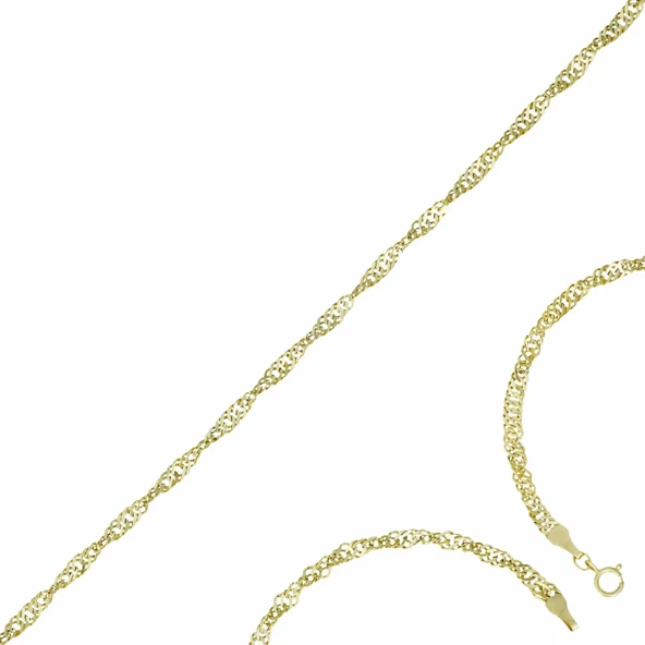 Altın Singapur Zincir T074850 ürün görseli 1