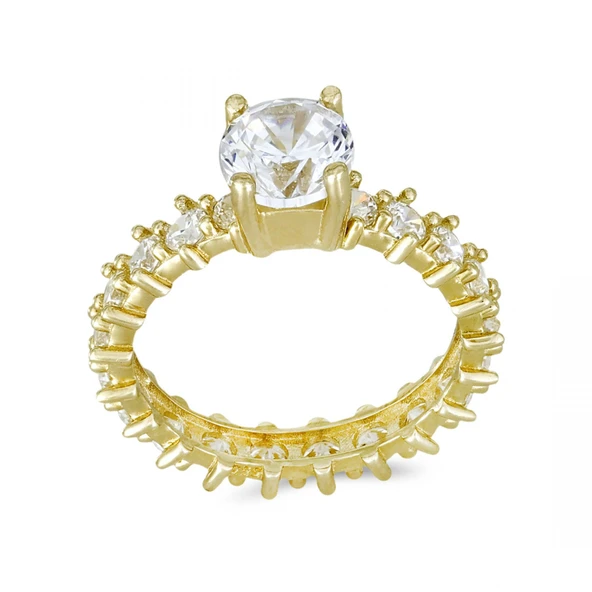 Altın Tamtur Tektaş Yüzük T076870 ürün görseli 1