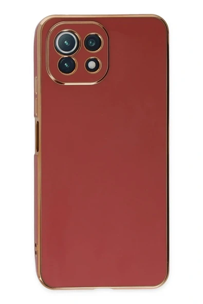 LitaeTrend Xiaomi Mİ 11 Lite Kılıf Volet Silikon - Kırmızı - Resim 2