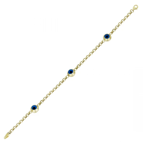 Altın Nazar Boncuklu Bileklik T076884