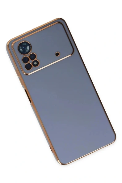 LitaeTrend Xiaomi Poco X4 Pro 5G Kılıf Volet Silikon - Mavi - Resim 3