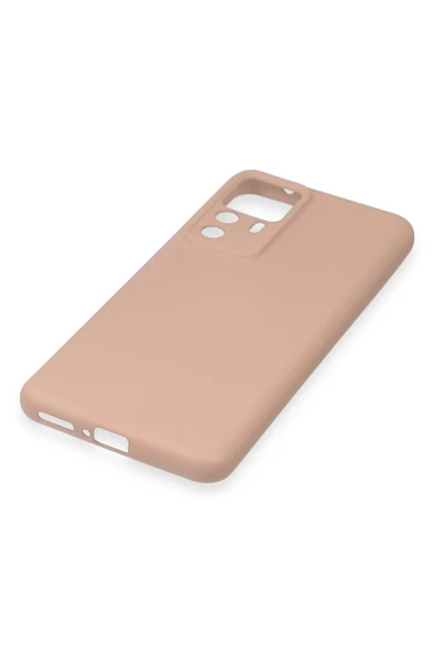 LitaeTrend Xiaomi Mi 12T Pro Kılıf Nano içi Kadife Silikon - Pudra - Resim 5