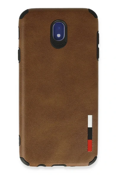 LitaeTrend Samsung Galaxy J7 Pro / J730 Kılıf Loop Deri Silikon - Kahverengi ürün görseli 1