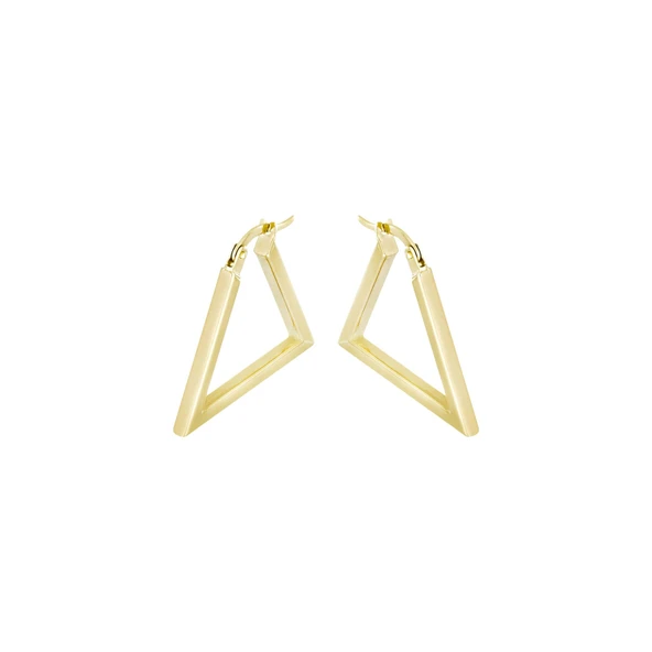 Altın Üçgen Küpe T075558 ürün görseli 1