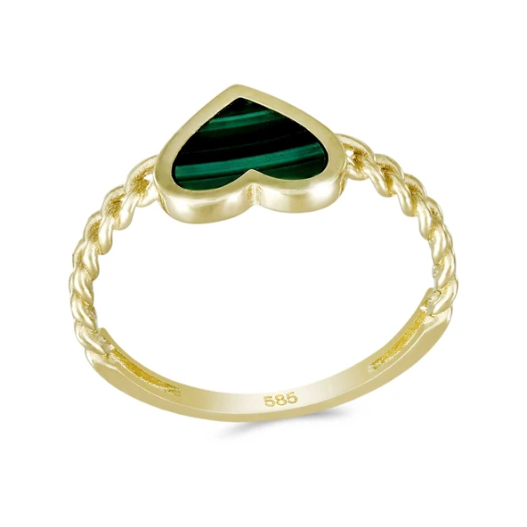 Altın Kalp Yüzük T075304 ürün görseli 1