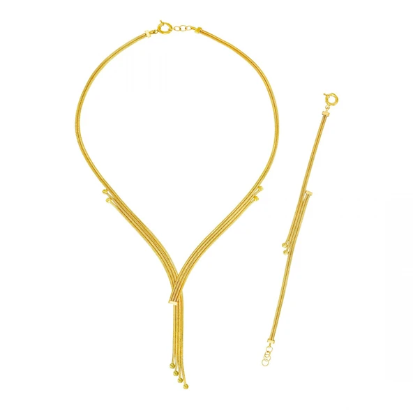 Altın İkili Set T078113-T078114 - Resim 2