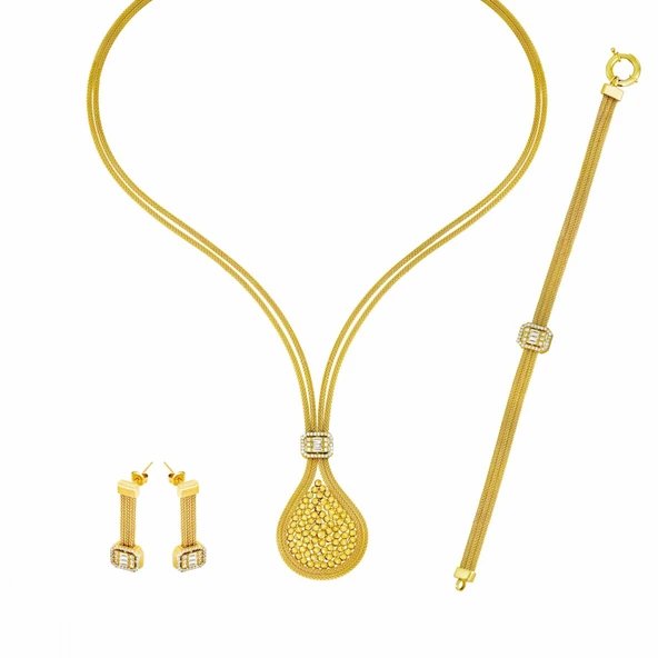 Altın Üçlü Set T054051-T054553-T054053 ürün görseli 1