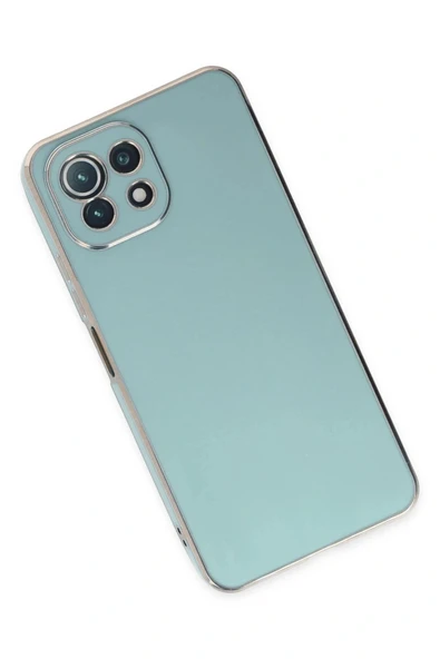 LitaeTrend Xiaomi Mİ 11 Lite Kılıf Volet Silikon - Açık Yeşil - Resim 3