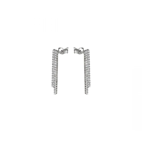 Altın Taşlı Küpe T078118 ürün görseli 1