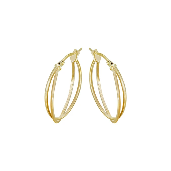 Altın Halka Küpe T075453 ürün görseli 1