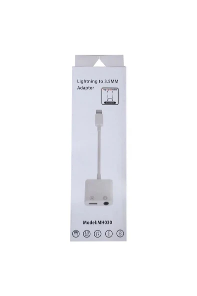 Concord Powermaster Mh030 Iphone Kablo Tip Şarj Ve Lıghtnıng Kulaklık Çoklayıcı - Resim 2