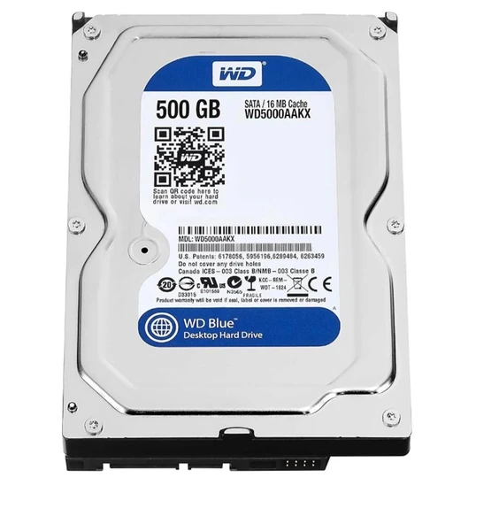 Wd 500Gb Caviar Blue WD5000AAKX SATA 3.0 7200 RPM 3.5" Harddisk ürün görseli