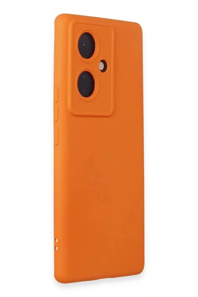 LitaeTrend Vivo V29 Lite Kılıf Nano içi Kadife Silikon - Turuncu - Resim 2