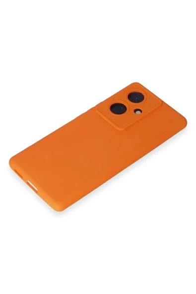 LitaeTrend Vivo V29 Lite Kılıf Nano içi Kadife Silikon - Turuncu - Resim 4