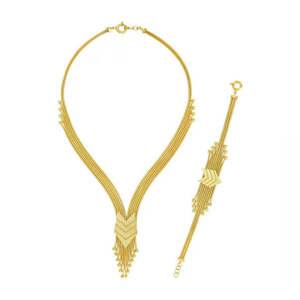 Altın İkili Set T078113-T078114 ürün görseli 1