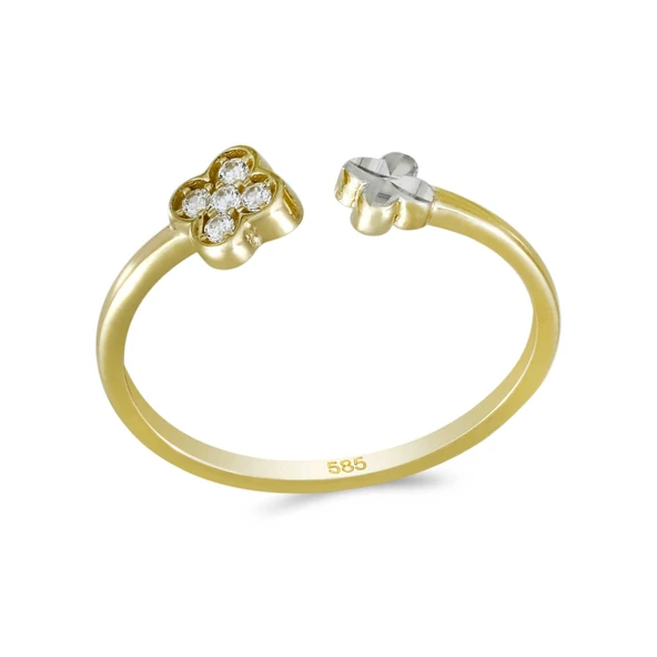 Altın Çiçek Yüzük T075250 ürün görseli 1