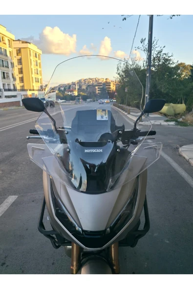 MOTOCAM Honda NT 1100 Siperlik Ön Cam 2025 Model 61cm Şeffaf Renkli 4mm ürün görseli