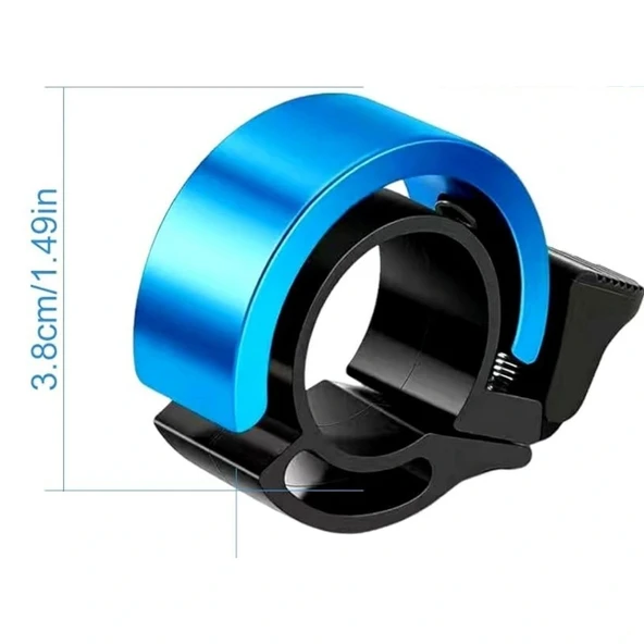 BUFFER® Ultra-Yüksek Sesli Alüminyum Alaşımlı Bisiklet Zili - Resim 5