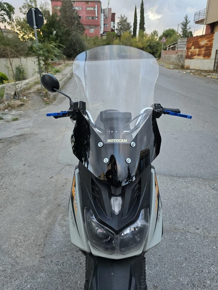 MOTOCAM Altai F1 Max Siperlik Ön Cam 2021-2025 Model 57cm Şeffaf Renkli 4mm ürün görseli