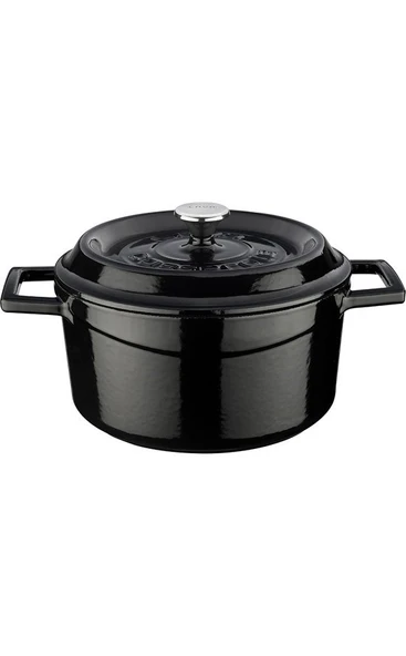 LAVA Döküm Yuvarlak Tencere. Trendy 20cm. Siyah-LV Y TC 20 K2 BL ürün görseli