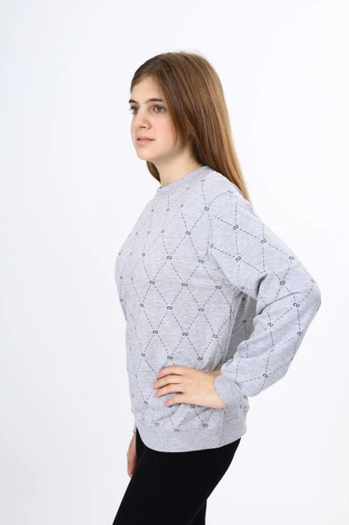 Toontoy Kız Çocuk Baskılı Sweatshirt - Resim 8