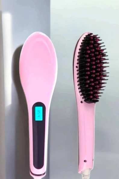 LitaeTrend Fön Tarağı Saç Düzleştirici Sıkı Dişli Isı Ayarlı Elektriklenme Karşıtı - Resim 3