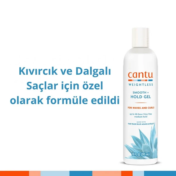 Cantu Weightless Orta Tutuşlu Bukle Belirginleştirici Jel -Kıvırcık, Dalgalı Saçlar 295mL - Resim 2
