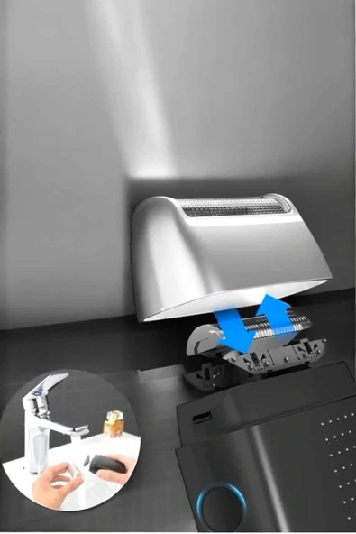 LitaeTrend Tıraş Makinesi Islak Ve Kuru Kullanıma Uygun Kablosuz Taşınabilir - Resim 3