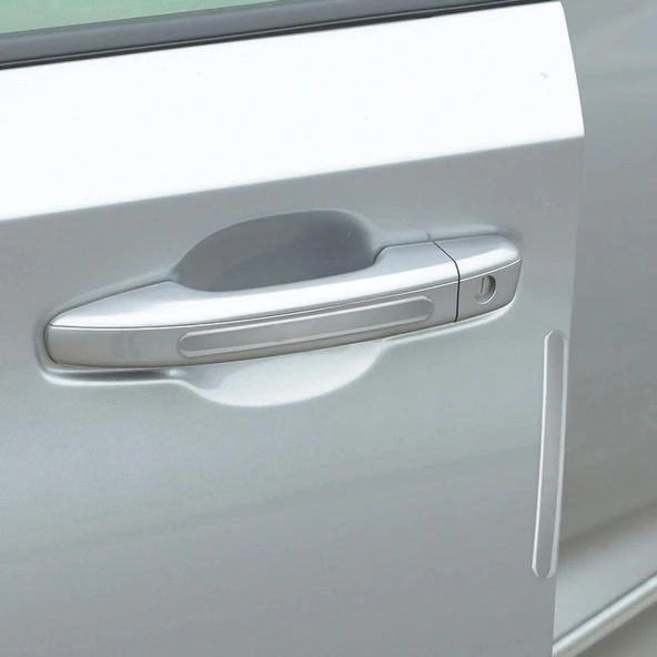 BUFFER® Oto Darbe Koruyucu Şeffaf Kendiliğinden Yapışkanlı Bantlar 4 Adet - Resim 2