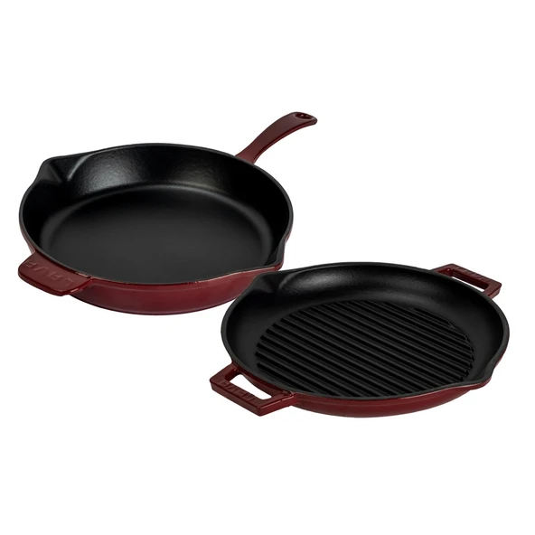 LAVA Döküm Bordo Serisi Kızartma & Izgara Seti – Profesyonel Lezzetler Evinde - Resim 2