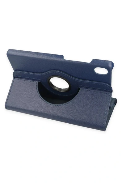 LitaeTrend Lenovo Tab M8 Kılıf 360 Tablet Deri Kılıf - Lacivert - Resim 3