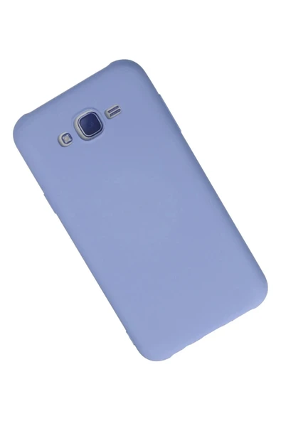 LitaeTrend Samsung Galaxy J7 Kılıf Nano içi Kadife Silikon - Lila - Resim 2