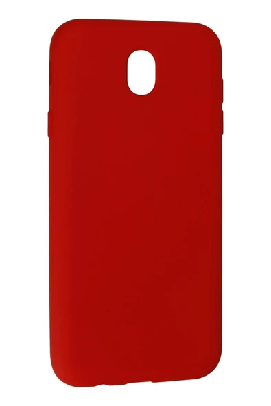 LitaeTrend Samsung Galaxy J7 Pro / J730 Kılıf Nano içi Kadife Silikon - Kırmızı - Resim 3