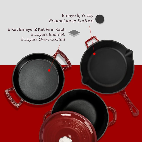 LAVA Bordo Döküm Set – Şıklıkta ve Lezzette Döküm Farkı - Resim 6