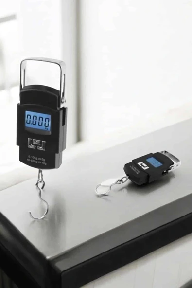 LitaeTrend 50 Kg El Kantarı Ağırlık Ölçer Dijital Ekranlı Kancalı Portatif - Resim 5