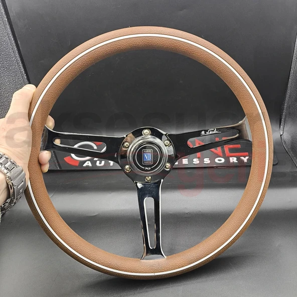 Nardi Poliüretan Direksiyon 35cm-Çelik Gövde-Ojinal 1. Sınıf Premium Direksiyon ürün görseli