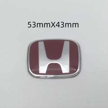 Honda Civic Uyumlu Kırmızı Renk Direksiyon Logosu Boy 5,5 Cm Genişlik 4,5 Cm Kırmızı 1 ADET ürün görseli