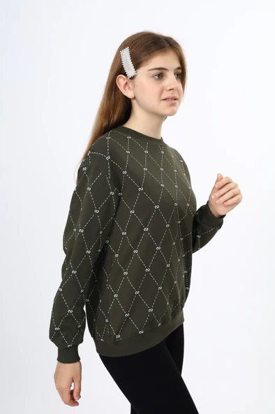 Toontoy Kız Çocuk Baskılı Sweatshirt - Resim 12