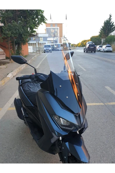 MOTOCAM Revolt RSX5 Siperlik Ön Cam 2022-2025 Model 78cm Şeffaf Renkli 4mm - Resim 2