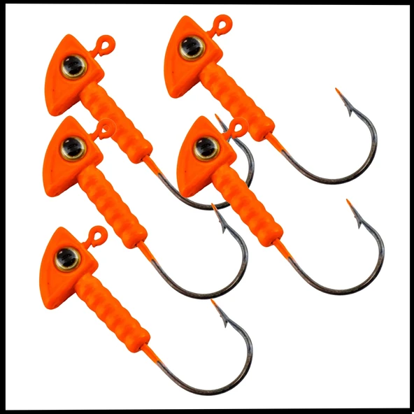 Uyguna-Yakala  Turuncu - 7 Gr  Zoka - Kurşunlu Olta İğnesi  -5 Adet-ALA.242 ürün görseli