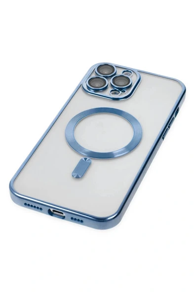 LitaeTrend iPhone 13 Pro Kılıf Kross Magneticsafe Kapak - Sierra Blue - Resim 4