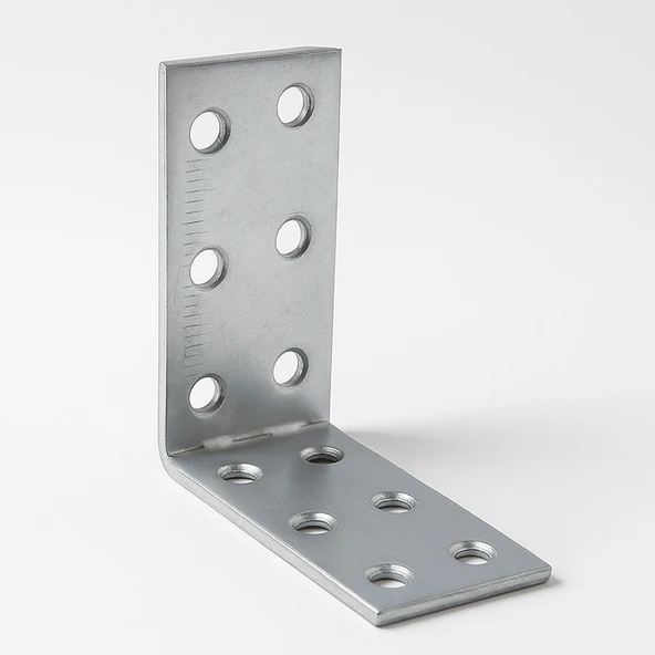 L Demir Gönye (25 ADET) 30x60x60 mm Metal Mobilya Bağlantı Aparatı Raf Köşe Sabitleme Demiri - Resim 5
