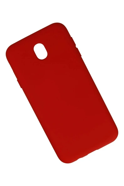 LitaeTrend Samsung Galaxy J7 Pro / J730 Kılıf Nano içi Kadife Silikon - Kırmızı - Resim 2