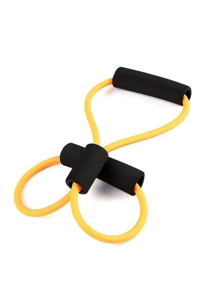 BUFFER® 8 Şeklinde Direnç Bandı Yoga Plates Ve Vücut Geliştirme Egzersiz Bandı - Resim 8