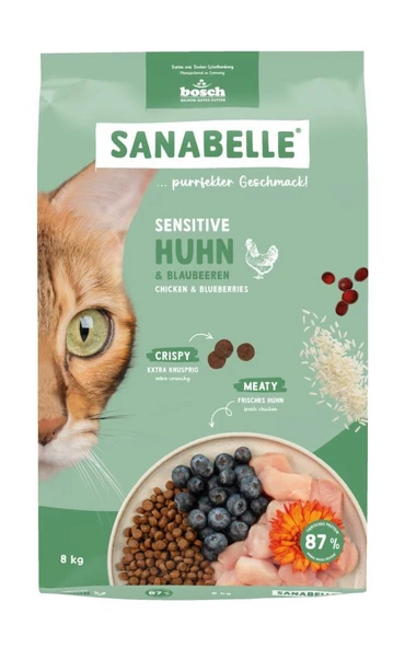 Sanabelle Sensitive With Fresh Poultry Hassas Tüylü Kedi Maması 8 Kg ürün görseli 1