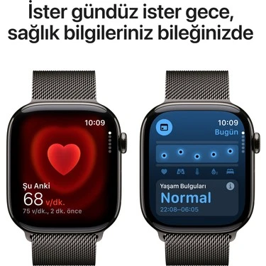 Apple Watch 10 GPS + Cellular 46 mm Arduvaz Titanyum Kasa ve Arduvaz Milano Loop - M/L - Resim 4