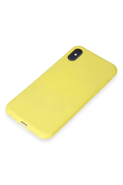 LitaeTrend iPhone X Kılıf First Silikon - Sarı - Resim 4